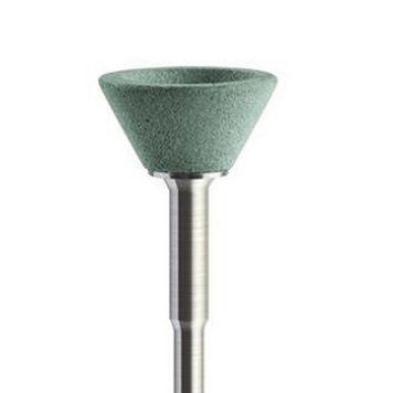 Камінь для обробки цирконію(ZrO2) колокол зелений(жорсткий), 13x7mm KC1233 фото