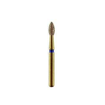 Алмазний бор GOLD (FG)1,6 синій куля гостра(1,9х3,8мм; L =19мм) GB-30 фото