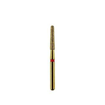 Алмазний бор GOLD (FG)1,6 червоний конус усечений(1,9х5мм; L =19мм) GR-10 фото