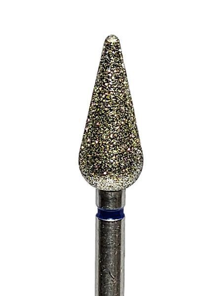 Алмазна фреза(бор) груша гостра синя 5x12mm AB3512 фото
